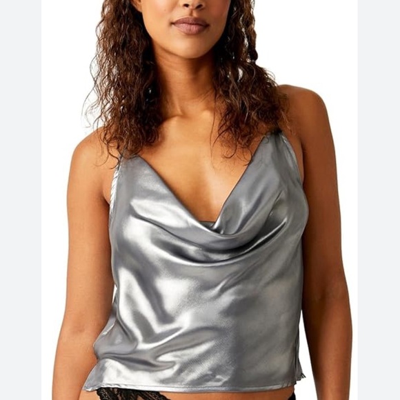 NWT FREE PEOPLE SUNSET SHIMMER CAMI TOP SIZE L - Picture 3 of 4